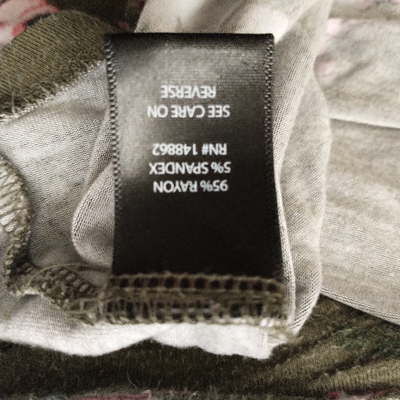 Torrid Olive Floral Sleeveless Lacey Top (size 2X) - Picture 8 of 9